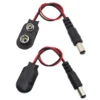 I Type 9V Battery Snap Connector Clip with Lead Wires Holder