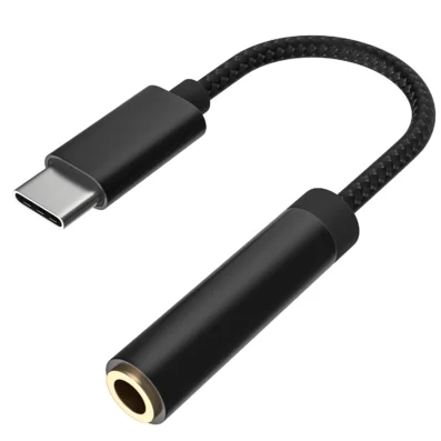 USB Type C To Aux Adapter (Jack Audio Cable for Phone)